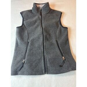 PATAGONIA Synchilla Gray Fleece Zip-Up Vest With Pocket  Size Small